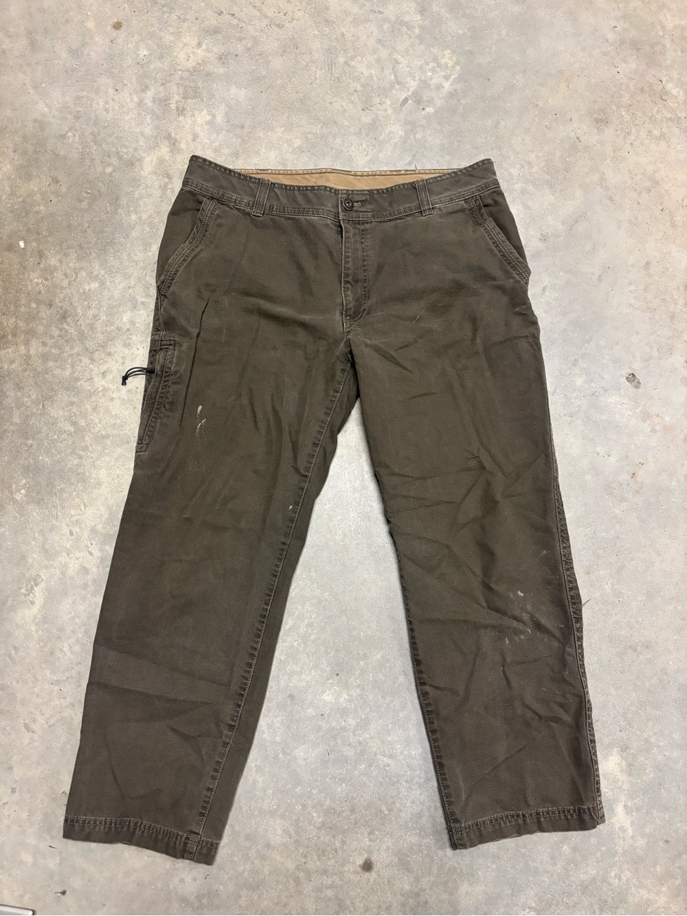 Bass Men's Olive Green Work Pants